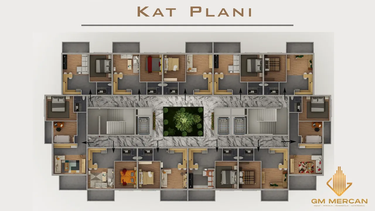 Mercan Tower Kat Planı